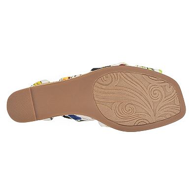 Impo Orabelle Women's Ankle Wrap Platform Wedge Memory Foam Sandals