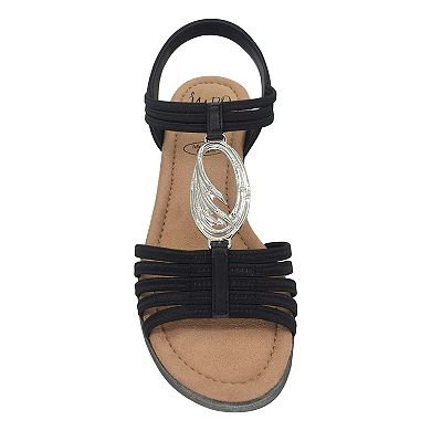 Impo Ralana Women's Stretch Elastic Memory Foam Sandals