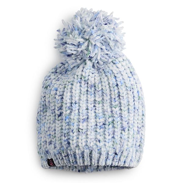 Women's Cuddl Duds Chenille Beanie - Blue