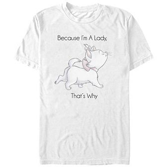 Disney's The Aristocats Marie Because I'm A Lady Juniors' Boyfriend Graphic Tee