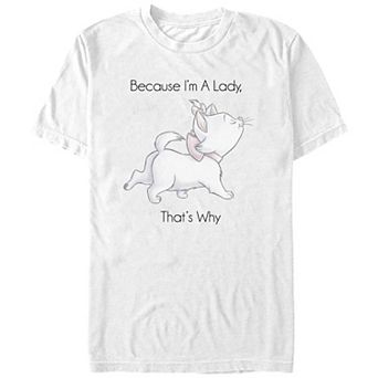 Disney's The Aristocats Marie Because I'm A Lady Juniors' Boyfriend Graphic Tee