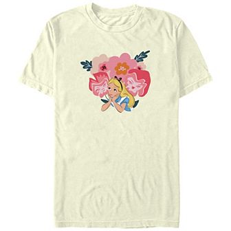 Disney's Alice In Wonderland Flower Talk Juniors' Boyfriend Graphic Tee