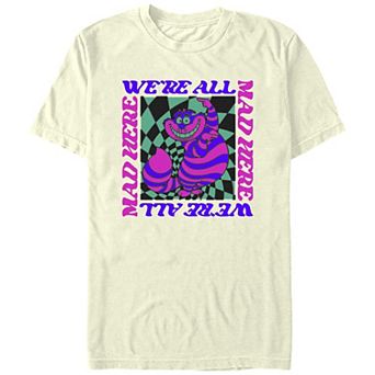 Disney's Alice In Wonderland We're All Mad Here Juniors' Boyfriend Graphic Tee