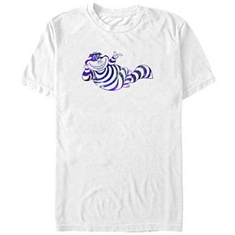 Disney's Alice In Wonderland Cosmic Cat Juniors' Boyfriend Graphic Tee