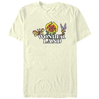 Disney's Alice In Wonderland Garden Characters Juniors' Boyfriend Graphic Tee