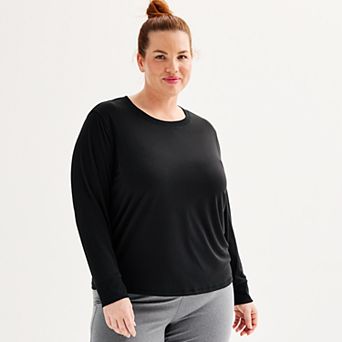 Plus Size Tek Gear® Long Sleeve Crewneck T-Shirt