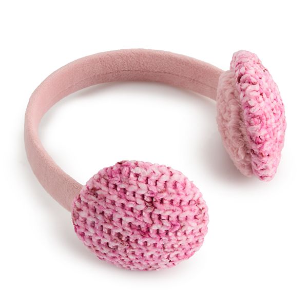 Women's Cuddl Duds Chenille Earmuffs - Pink