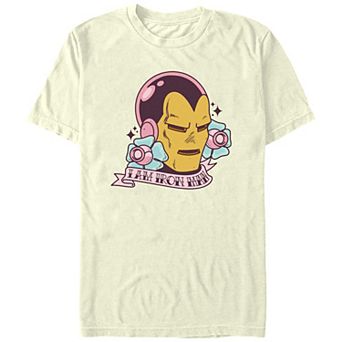 Juniors' Iron Man I Am Your Iron Man Tattoo Boyfriend Graphic Tee