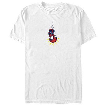 Junior' Spider-Man Hanging Surprised Boyfriend Graphic Tee