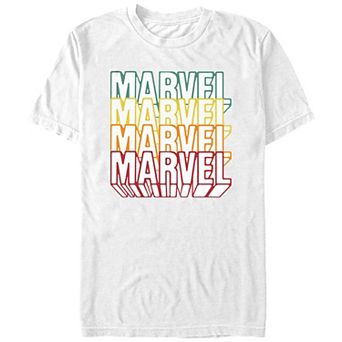 Juniors' Marvel Stack Logo Boyfriend Graphic Tee