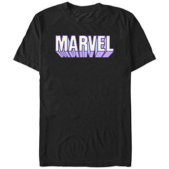Juniors' Marvel Logo Boyfriend Graphic Tee