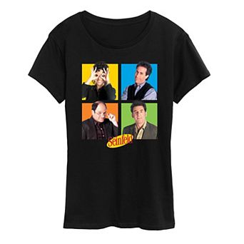 Women's Seinfeld Character Grid Graphic Tee