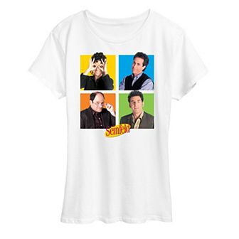 Women's Seinfeld Character Grid Graphic Tee