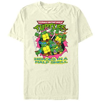 Juniors' Teenage Mutant Ninja Turtles Heroes Popping Out Boyfriend Graphic Tee