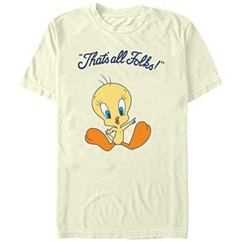 Juniors' Looney Tunes Tweety That's All Folks Boyfriend Graphic Tee