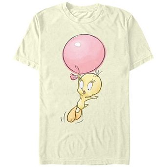 Juniors' Looney Tunes Tweety Flying Ballon Boyfriend Graphic Tee