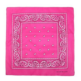 Individually Folded & Packaged Paisley Print Cotton Bandana