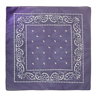 Individually Folded & Packaged Paisley Print Cotton Bandana