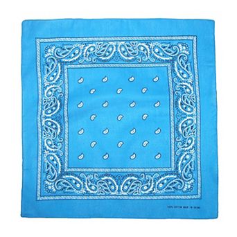 Individually Folded & Packaged Paisley Print Cotton Bandana