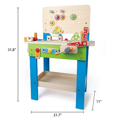Hape Master Workbench Wooden Tool Workshop Toy