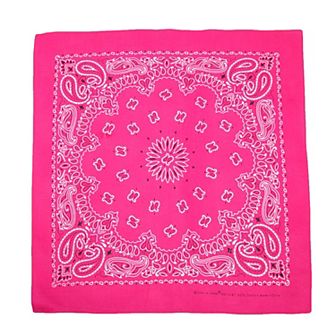 Cotton Neon Paisley Bandanas