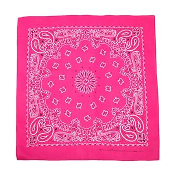 Cotton Neon Paisley Bandanas