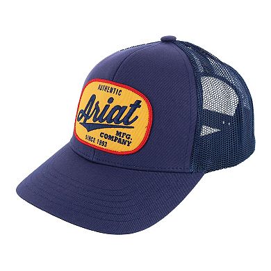 Ariat Men's Logo Patch Mesh Snap Back Trucker Hat