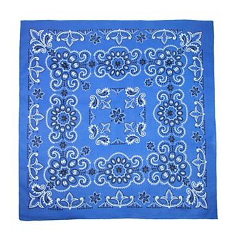 27 Inch Extra Large Cotton Texas Paisley Bandana