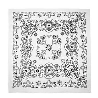27 Inch Extra Large Cotton Texas Paisley Bandana