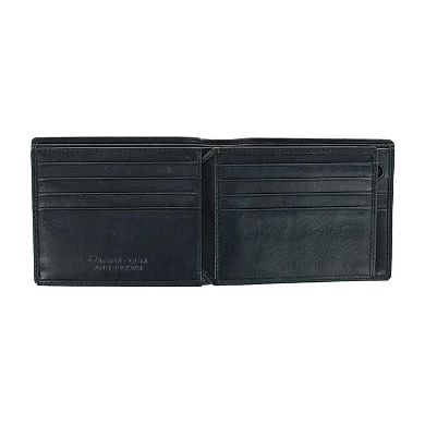 Men's Leather Bellagio Rfid Bifold Wallet With Zipper Coin Pocket