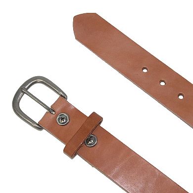 Boston Leather Men's Big & Tall Heavy Duty One Piece Leather Work Belt