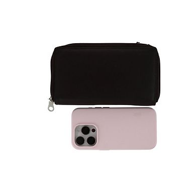 Paul & Taylor Leather Double Zippered Checkbook Cover Wallet