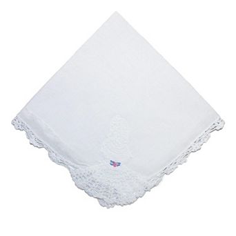 Women's Cotton Crinoline Lady Lace Handkerchief