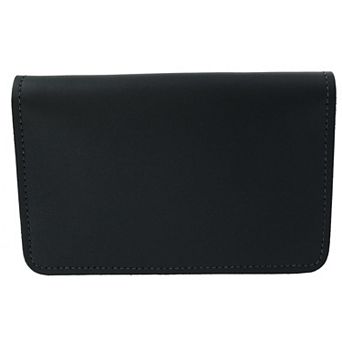 Leather Top Stub Checkbook Cover Wallet