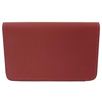 Leather Top Stub Checkbook Cover Wallet