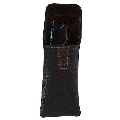 Leather Eyeglass Case With Holster Clip