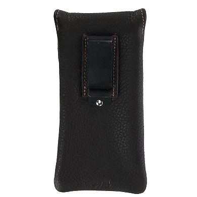 Leather Eyeglass Case With Holster Clip