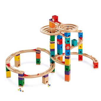 Hape Quadrilla Wooden Marble Run The Cyclone Construction Set