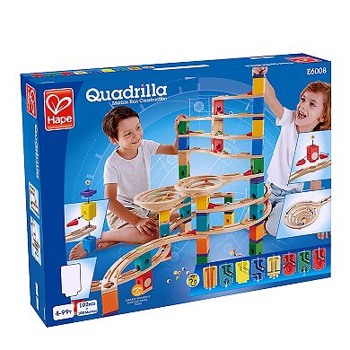 Hape Quadrilla Wooden Marble Run The Cyclone Construction Set