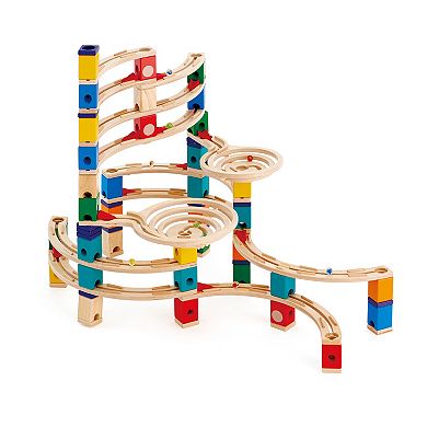 Hape Quadrilla Wooden Marble Run The Cyclone Construction Set
