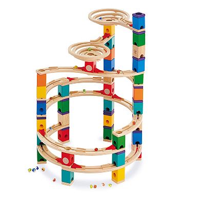 Hape Quadrilla Wooden Marble Run The Cyclone Construction Set