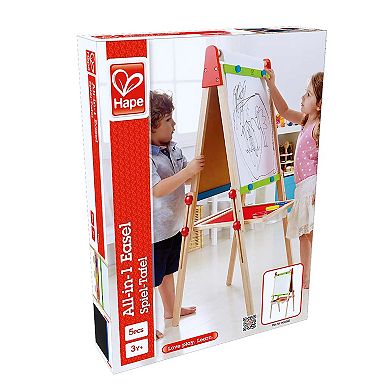 Hape All-in-One Kid's Wooden Double-Sided Art Easel Set