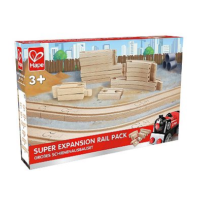 Hape Super Expansion Rail Pack Wooden Railway Collection