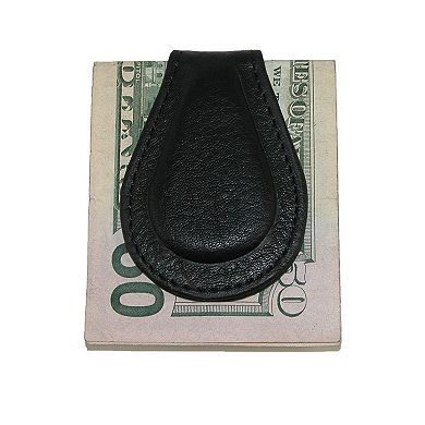 Men's Leather Magnetic Money Clip