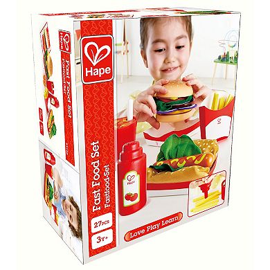 Hape Kitchen Food Fast Food Playset