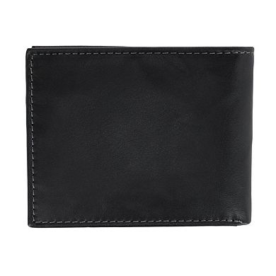 Steve Madden Men's Antiqued Leather Passcase Wallet