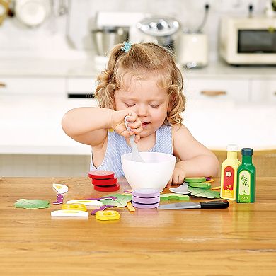 Hape Kitchen Food Healthy Salad Playset