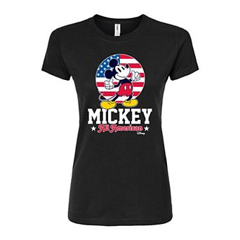 Disney's Mickey Mouse Juniors' All American Fitted Tee
