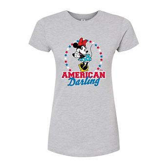 Disney's Minnie Mouse Juniors' American Darling Fitted Tee