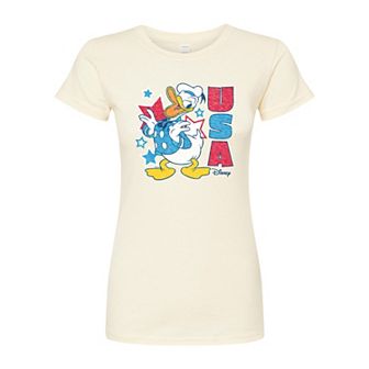 Disney's Donald Duck Juniors' USA Fitted Tee